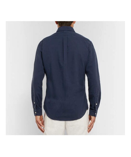 POLO RALPH LAUREN（ポロ ラルフ ローレン）の「Polo Ralph Lauren Slim-Fit Button-Down Collar Garment-Dyed Cotton Oxford Shirt（シャツ/ブラウス・メンズ・Blue・L/S/XXL/XL/M）」の3枚目の写真