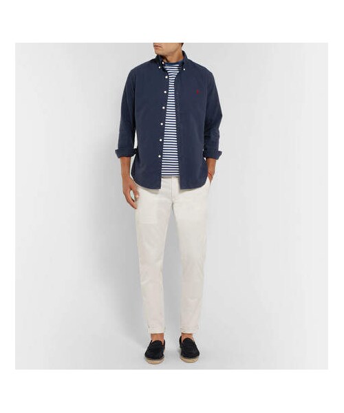 POLO RALPH LAUREN（ポロ ラルフ ローレン）の「Polo Ralph Lauren Slim-Fit Button-Down Collar Garment-Dyed Cotton Oxford Shirt（シャツ/ブラウス・メンズ・Blue・L/S/XXL/XL/M）」の2枚目の写真