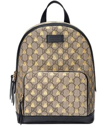 GUCCI BEE リュック　バッグ Gucci Beige/Ebony GG Coated Canvas Supreme Animalier Bee