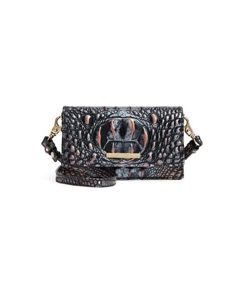 BRAHMIN ブラーミン クラッチバッグ Brahmin Crossbody Handbag, White With Black And Red Stripes