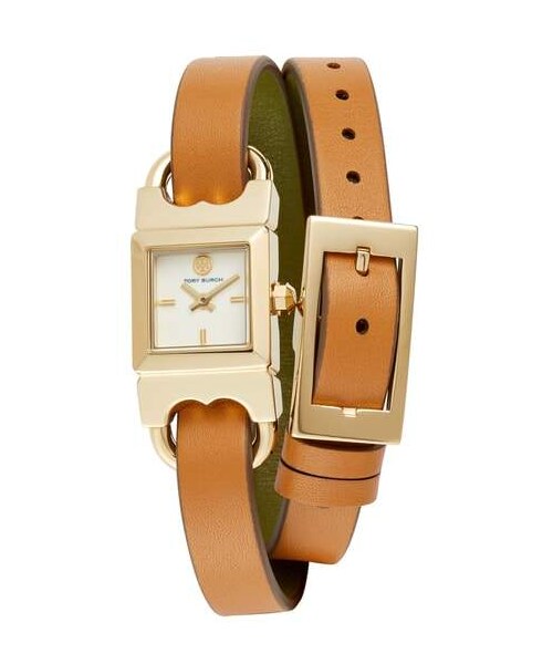 tory burch double strap watch