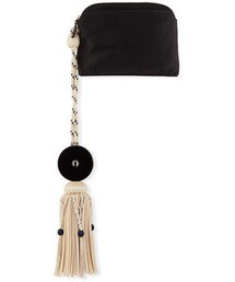 バッグ THE ROW Mini Satin Tassel Wristlet Bag The Row Large Satin Tassel Wristlet Clutch Bag In Black