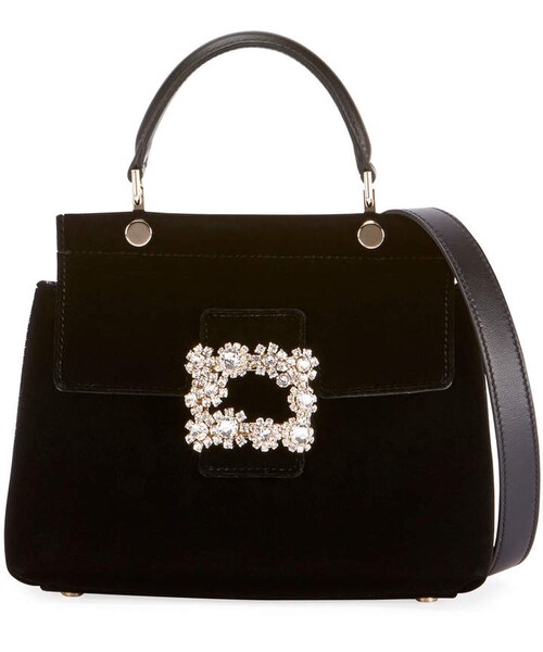 クラッチバッグ Roger Vivier Flower Buckle Pouch Roger Vivier XS Flower Buckle Envelope Clutch Bag | Neiman