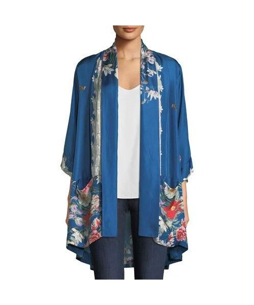 silk kimono jacket plus size