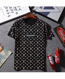 Supreme ルイヴィトン　グレー Tシャツ 20180715101659719_215.jpg