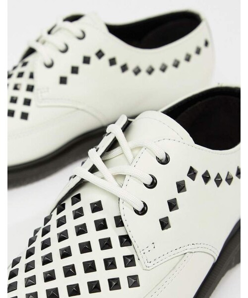 Dr. Martens WILLIS レザー 白色 Dr. Martens（ドクターマーチン）の「Dr Martens Willis White