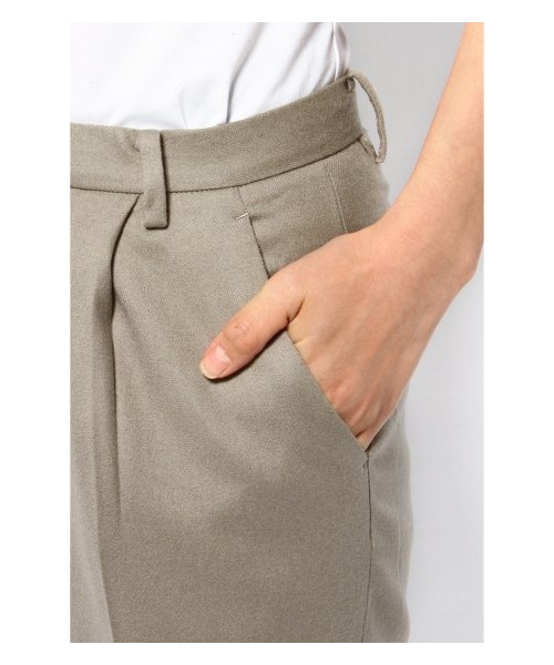 IENA(イエナ)の「ツイカW/CA フラノストレッチパンツ(パンツ・レディース・ブラック/カーキ/グレーA/ネイビー A・36/38/40)」の10枚目の写真