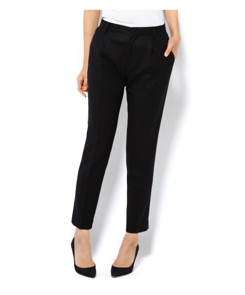 IENA(イエナ)の「ツイカW/CA フラノストレッチパンツ(パンツ・レディース・ブラック/カーキ/グレーA/ネイビー A・36/38/40)」の4枚目の写真