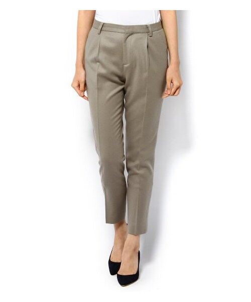 IENA(イエナ)の「ツイカW/CA フラノストレッチパンツ(パンツ・レディース・ブラック/カーキ/グレーA/ネイビー A・36/38/40)」の5枚目の写真