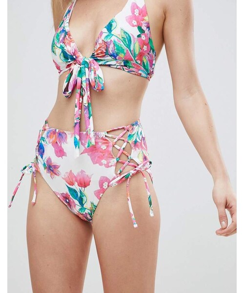 Matthew Williamson（マシューウィリアムソン）の「MW By Matthew Williamson bourgainvillea high waist bikini bottom（水着・レディース・Multi・Us 8/Us 10/Us 6/Us 4/Us 12）」の3枚目の写真