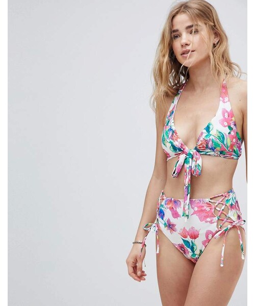 Matthew Williamson（マシューウィリアムソン）の「MW By Matthew Williamson bourgainvillea high waist bikini bottom（水着・レディース・Multi・Us 8/Us 10/Us 6/Us 4/Us 12）」の4枚目の写真