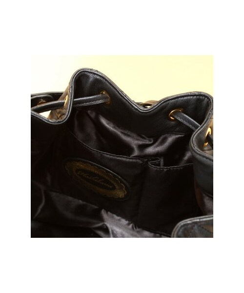 HASHIBAMI（ハシバミ）の「Hashibami*SLOBE キンチャクキルティングリュック。（バックパック・レディース・ブラック・フリー）」の7枚目の写真