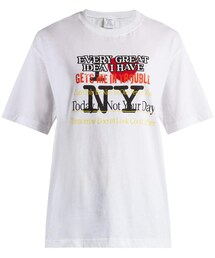 VETEMENTS | VETEMENTS New York-print cotton T-shirt(Tシャツ/カットソー)