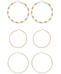 FOREVER 21 | Forever 21 Twisted Hoop Earring Set(イヤリング)