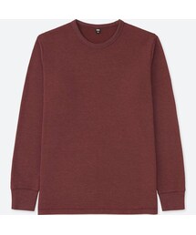 UNIQLO | ワッフルクルーネックT（長袖）(Tシャツ/カットソー)
