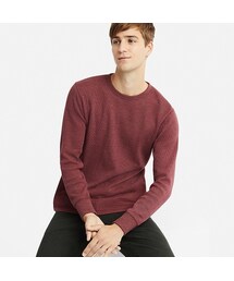 UNIQLO | ワッフルクルーネックT（長袖）(Tシャツ/カットソー)