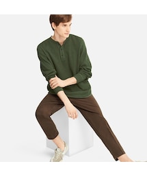 UNIQLO | ワッフルヘンリーネックT（長袖）(Tシャツ/カットソー)