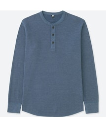 UNIQLO | ワッフルヘンリーネックT（長袖）(Tシャツ/カットソー)