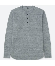 UNIQLO | ワッフルヘンリーネックT（長袖）(Tシャツ/カットソー)