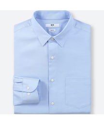 UNIQLO | ファインクロスストレッチスリムフィットドビーシャツ（レギュラーカラー・長袖）(シャツ/ブラウス)