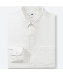 UNIQLO | ファインクロスストレッチスリムフィットドビーシャツ（レギュラーカラー・長袖）(シャツ/ブラウス)