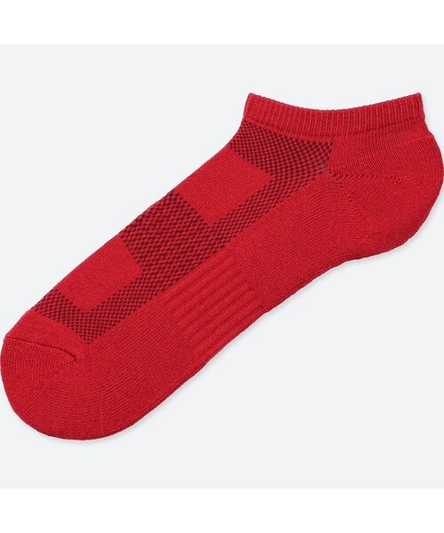 UNIQLO（ユニクロ）の「パイルメッシュショートソックス（ソックス/靴下・メンズ・GRAY 03/BLUE 65/OLIVE 56/RED 16/WHITE 00・27-29/25-27）」の5枚目の写真