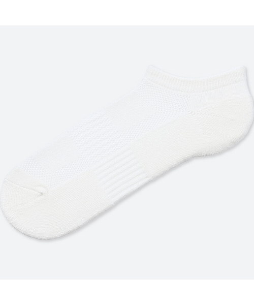 UNIQLO（ユニクロ）の「パイルメッシュショートソックス（ソックス/靴下・メンズ・GRAY 03/BLUE 65/OLIVE 56/RED 16/WHITE 00・27-29/25-27）」の2枚目の写真