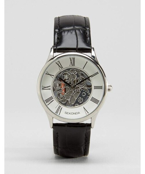 sekonda skeleton watch