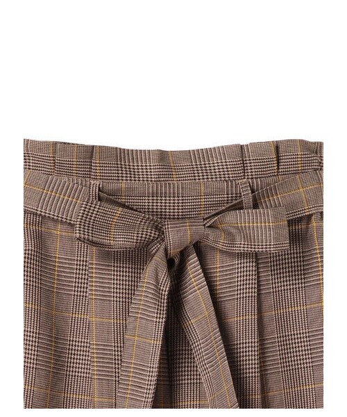 earth music&ecology（アースミュージックアンドエコロジー）の「・ウエストフリルパンツ（パンツ・グレー/ブラック/ダークベージュ/ライトブラウン/ブラウン/ネイビー・F）」の3枚目の写真