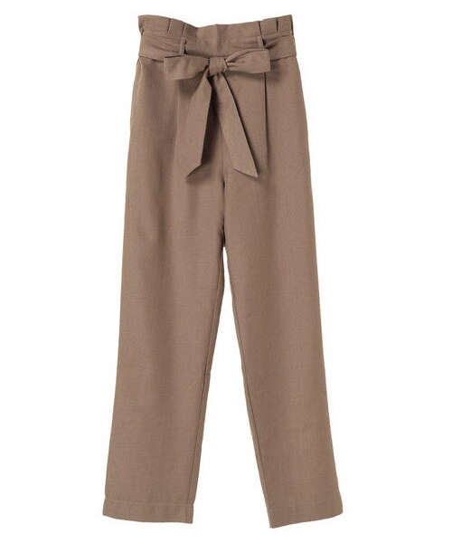 earth music&ecology（アースミュージックアンドエコロジー）の「・ウエストフリルパンツ（パンツ・グレー/ブラック/ダークベージュ/ライトブラウン/ブラウン/ネイビー・F）」の8枚目の写真