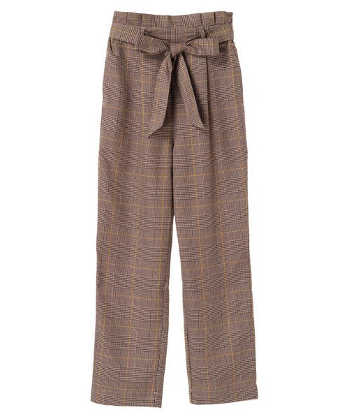 earth music&ecology（アースミュージックアンドエコロジー）の「・ウエストフリルパンツ（パンツ・グレー/ブラック/ダークベージュ/ライトブラウン/ブラウン/ネイビー・F）」の10枚目の写真