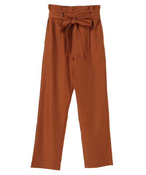 earth music&ecology（アースミュージックアンドエコロジー）の「・ウエストフリルパンツ（パンツ・グレー/ブラック/ダークベージュ/ライトブラウン/ブラウン/ネイビー・F）」の9枚目の写真