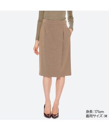 UNIQLO | チェックナロースカート（ハイウエスト・丈短め64～67cm）(スカート)