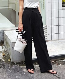 DHOLIC | ワンタックバックゴムパンツ(その他パンツ)