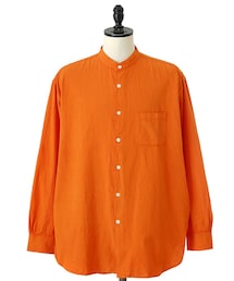 GOLD | CHAMBRAY BAND COLLAR BIG SHIRT(シャツ/ブラウス)