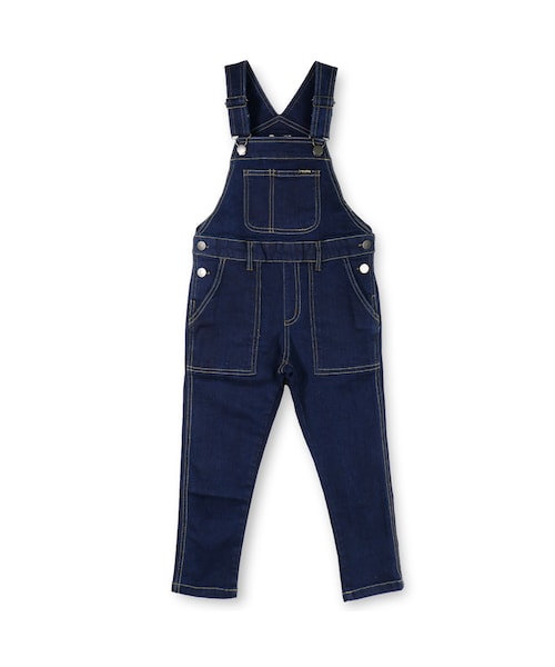 BRANSHES（ブランシェス）の「デニムオーバーオール（サロペット/オーバーオール・キッズ・ブルー/ネイビーブルー・90～130）」の2枚目の写真