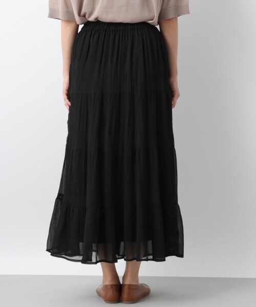 LEPSIM（レプシィム）の「ヨウリュウティアードロングスカート（スカート・ブラック/グレー/レッド）」の14枚目の写真