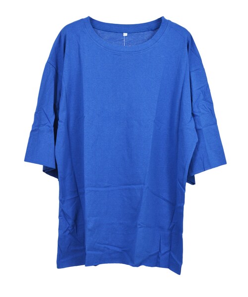 STYLEBLOCK（スタイルブロック）の「ビッグシルエットトップス（Tシャツ/カットソー・レディース・ホワイト/ブルー/グレー/ピンク/ブラック/パープル・M）」の4枚目の写真