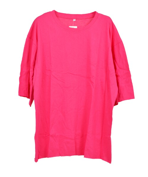 STYLEBLOCK（スタイルブロック）の「ビッグシルエットトップス（Tシャツ/カットソー・レディース・ホワイト/ブルー/グレー/ピンク/ブラック/パープル・M）」の5枚目の写真