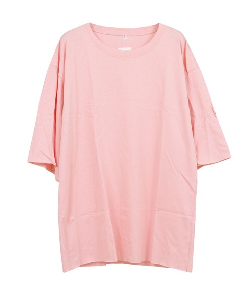 STYLEBLOCK（スタイルブロック）の「ビッグシルエットトップス（Tシャツ/カットソー・レディース・ホワイト/ブルー/グレー/ピンク/ブラック/パープル・M）」の6枚目の写真