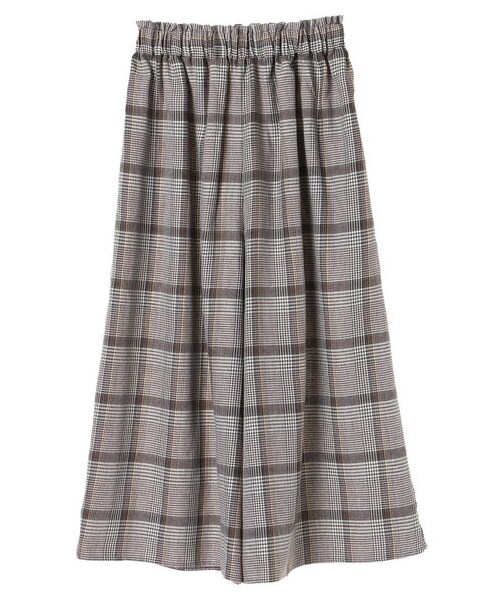 earth music&ecology(アースミュージックアンドエコロジー)の「アキイロフレンチリネン混チェックスカーチョ(パンツ・イエロー/グリーン/パープル・F)」の8枚目の写真