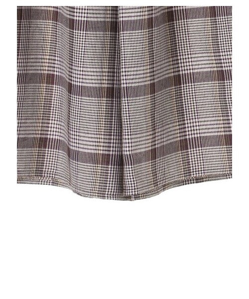 earth music&ecology(アースミュージックアンドエコロジー)の「アキイロフレンチリネン混チェックスカーチョ(パンツ・イエロー/グリーン/パープル・F)」の6枚目の写真