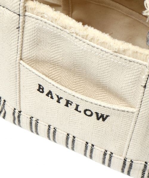 BAYFLOW（ベイフロー）の「ヘリンボンロゴトート S（バッグ・ナチュラル）」の11枚目の写真
