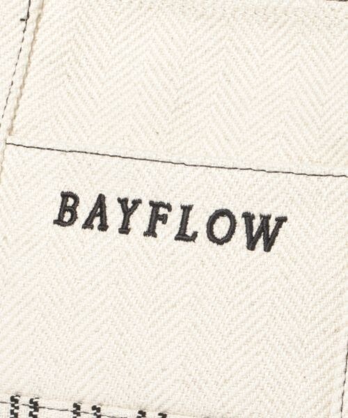 BAYFLOW（ベイフロー）の「ヘリンボンロゴトート S（バッグ・ナチュラル）」の15枚目の写真