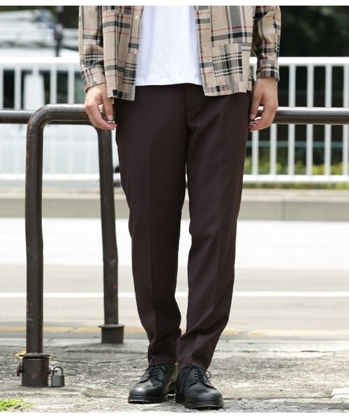 JUNRED（ジュンレッド）の「バーティカルウィーブTRスリムイージーアンクルパンツ（パンツ・メンズ・グレー/ダークブラウン/ブラック・M/L/LL/S）」の3枚目の写真