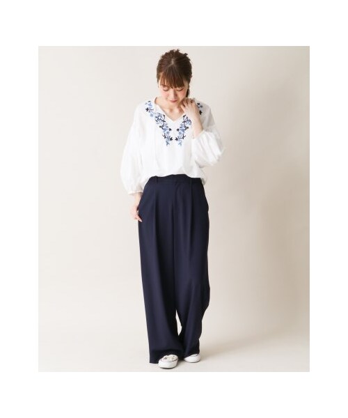 新品✨アーバンリサーチソニーレーベル　エンブロイダリー　ブラウス　黒 URBAN RESEARCH Sonny Label（アーバンリサーチサニーレーベル