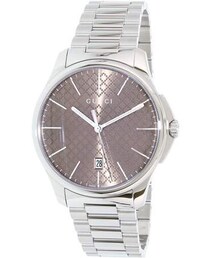 GUCCI | Gucci Women's G-Timeless YA126317 Silver Stainless-Steel Swiss Quartz Fashion Watch(アナログ腕時計)