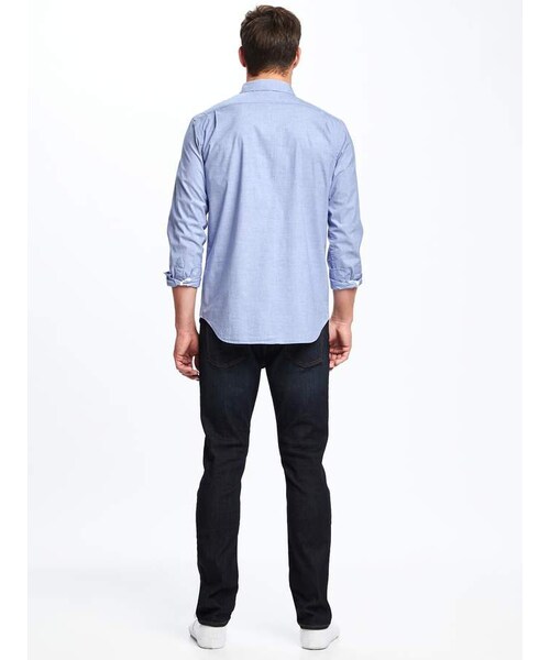 OLD NAVY（オールドネイビー）の「Built-In Flex Everyday Shirt for Men（シャツ/ブラウス・メンズ・Bright White/Color Me Blue・Regular L/Regular Xl/Regular Xs/Regular S/Regular M/Big Xxl/Tall M/Tall L/Tall Xl）」の5枚目の写真