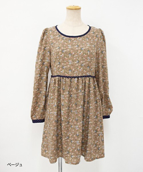 Par Avion パラビオン の 花柄ドットパイピングワンピース ワンピース Wear