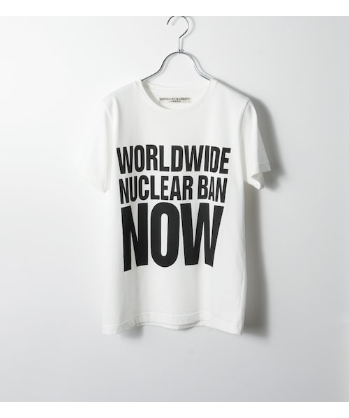 HAMNETT（ハムネット）の「【KEH】 WORLDWIDE NUCLEAR BAN NOW（WOMENS）（トップス・レディース・ブラック/ホワイト・FREE）」の2枚目の写真